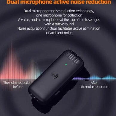 [Užsakomoji prekė] Lightning, Techsuit (LW3) Wireless Washable Microphone - Juodas 9