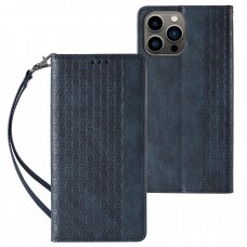 Dėklas Magnet Strap Case for iPhone 13 Pro Mėlynas