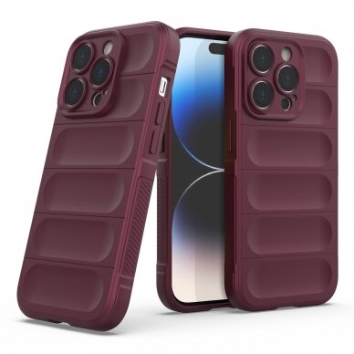 Dėklas Magic Shield iPhone 14 Pro Bordo 3