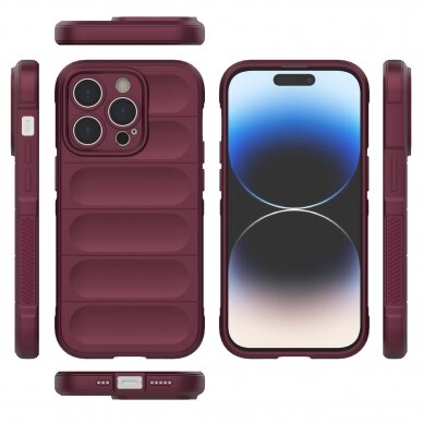 Dėklas Magic Shield iPhone 14 Pro Bordo 5