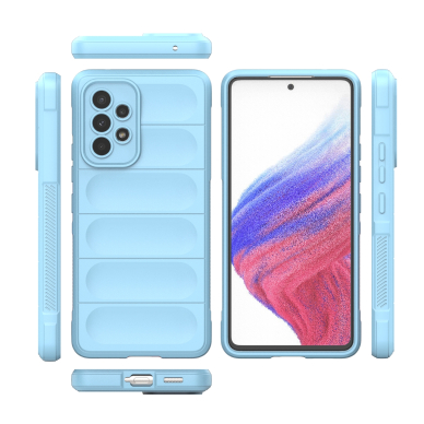 Akcija! Dėklas Magic Shield Case Samsung Galaxy A53 5G Šviesiai Mėlynas  7