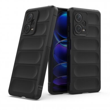 Dėklas Magic Shield Xiaomi Redmi Note 12 Pro+ flexible armored cover Juodas 16