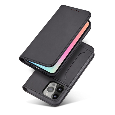 Dėklas Magnet Card Case for iPhone 14 Pro Juodas 4