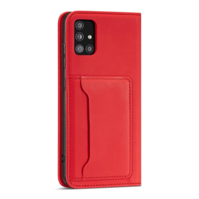 Dėklas Magnet Card Case Samsung Galaxy A13 5G Raudonas 11