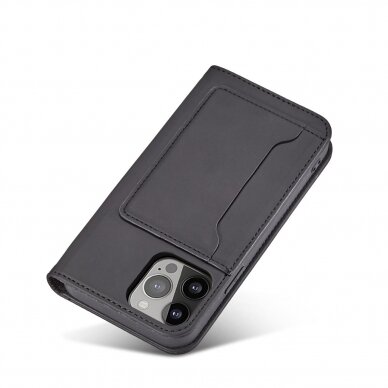 Dėklas Magnet Card Case iPhone 13 mini Juodas 7