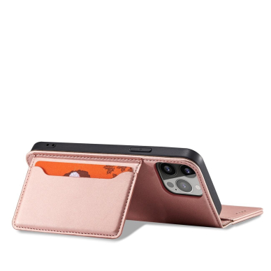 Dėklas Magnet Card Case for iPhone 13 Pro Rožinis 7