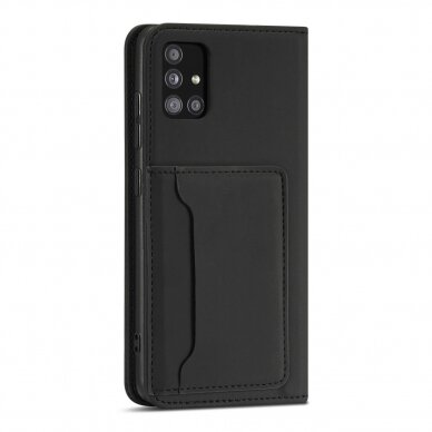 Dėklas Magnet Card Case For Xiaomi Redmi Note 11 Pro Juodas 11