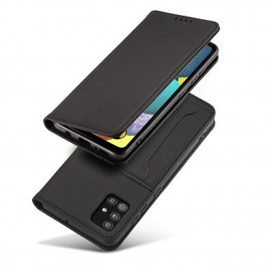 Dėklas Magnet Card Case For Xiaomi Redmi Note 11 Pro Juodas 2