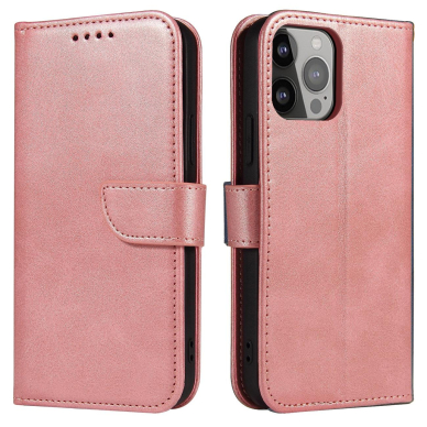 Dėklas Magnet Case for iPhone 14 Pro Max Rožinis