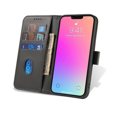 Atverčiamas dėklas Magnet Case Oppo Reno 8 T 5G / Oppo A1 Pro Cover with Flip Wallet Stand juodas 6