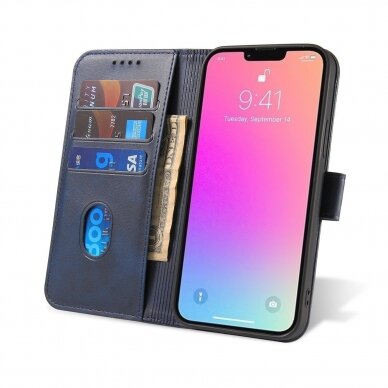 Dėklas Magnetr skirta Xiaomi Redmi Note 12 Pro / Poco X5 Pro 5G Cover Flip Wallet Stand Mėlynas 1