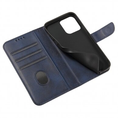 Atverčiamas dėklas Magnet Case elegant iPhone 13 Pro Mėlynas 5