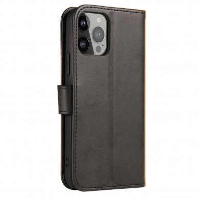 Atverčiamas dėklas Magnet Case elegant iPhone 13 Pro Max Juodas 1