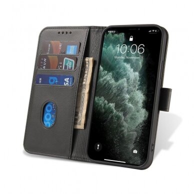 Atverčiamas dėklas Magnet Case elegant stand Motorola Moto G100 / Edge S Juodas 5