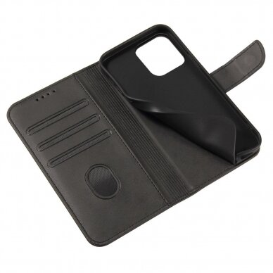 Magnet Case with flap and wallet for Samsung S23 FE - black 5