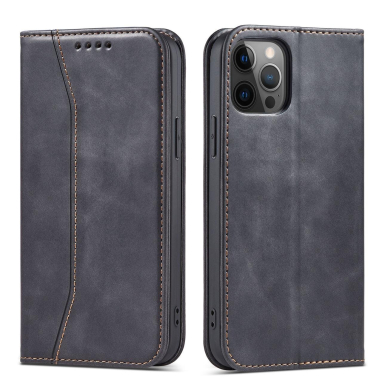 Dėklas Magnet Fancy Case for iPhone 12 Pro Max Juodas