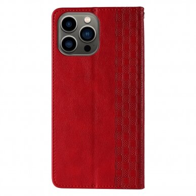 Dėklas Magnet Strap Case for iPhone 14 Pro Max Raudonas 5