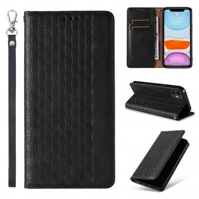 Dėklas Magnet Strap Case for iPhone 12 Juodas 7