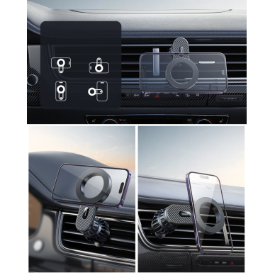 Magnetic car holder for iPhone with MagSafe Joyroom JR-ZS355 - black 13