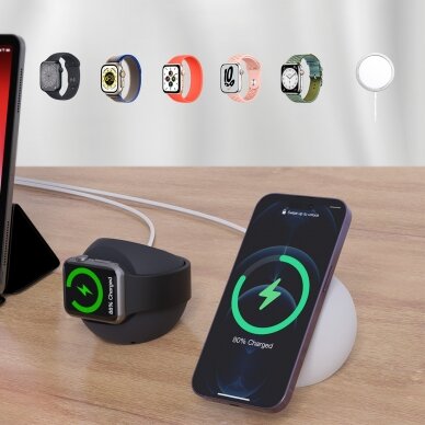 Laikiklis MagSafe iPhone and Apple Watch charger Choetech - Juodas 4
