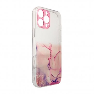 Dėklas Marble Case Samsung Galaxy A12 5G Rožinis 2