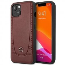 Originalus dėklas Mercedes MEHCP15SARMRE iPhone 15 6.1  red/red hardcase Leather Urban Bengale