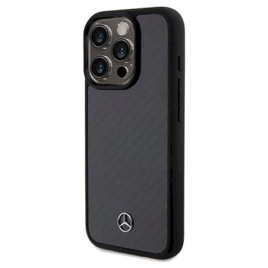 Mercedes Carbon Fiber Dynamic dėklas skirtas iPhone 15 Pro - Juodas 1