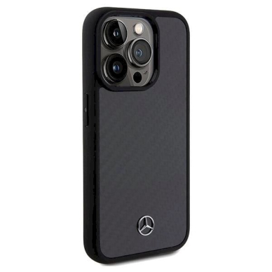 Mercedes Carbon Fiber Dynamic dėklas skirtas iPhone 15 Pro - Juodas 3