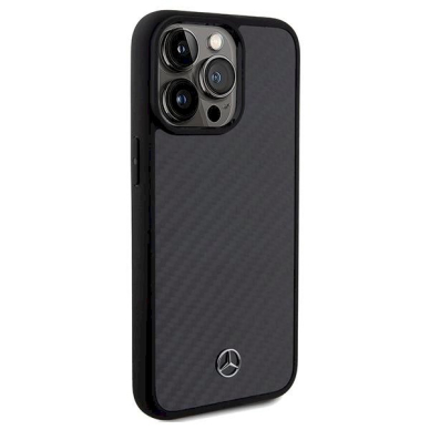 Mercedes Carbon Fiber Dynamic dėklas skirtas iPhone 15 Pro Max - Juodas 3