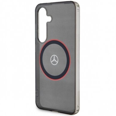 Mercedes Double Layer W Red MagSafe Dėklas Samsung Galaxy S24 - Juodas 5