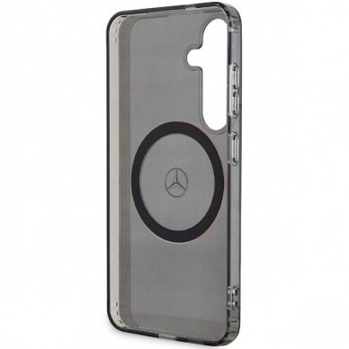 Mercedes Double Layer W Red MagSafe Dėklas Samsung Galaxy S24 - Juodas 6