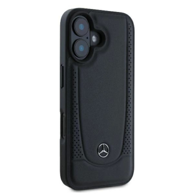 Dėklas Mercedes Leather Urban iPhone 16  - Juodas 3