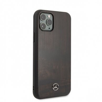 Originalus dėklas Mercedes MEHCN58VWOBR iPhone 11 Pro hard case rudas Wood Line Rosewood (zuk98) USC057 4