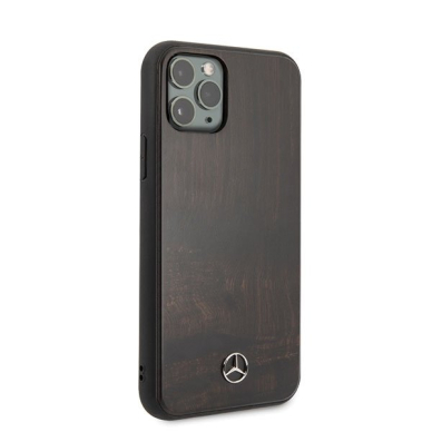 Originalus dėklas Mercedes MEHCN65VWOBR iPhone 11 Pro Max hard case tamsiai rudas Wood Line Rosewood (cdx22) USC056 4