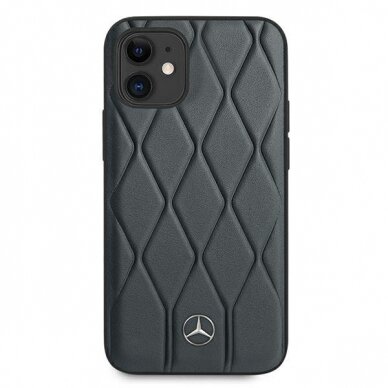 Originalus Mercedes dėklas Mehcp12Smulna Iphone 12 Mini mėlynas Wave Line 2