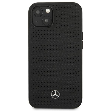 Dėklas Mercedes Leather Perforated MEHCP13MDELBK iPhone 13 Juodas 2