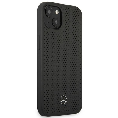 Dėklas Mercedes Leather Perforated MEHCP13MDELBK iPhone 13 Juodas 3