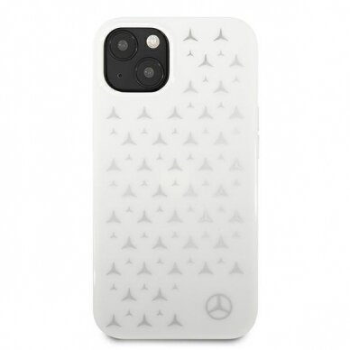 Dėklas Mercedes Silver Stars Pattern iPhone 13 6,1" baltas MEHCP13MESPWH 2