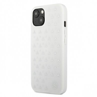 Dėklas Mercedes Silver Stars Pattern iPhone 13 mini 5,4" baltas MEHCP13SESPWH 1