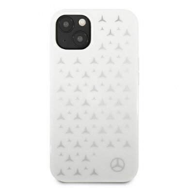 Dėklas Mercedes Silver Stars Pattern iPhone 13 mini 5,4" baltas MEHCP13SESPWH 2
