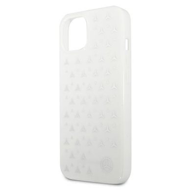 Dėklas Mercedes Silver Stars Pattern iPhone 13 mini 5,4" baltas MEHCP13SESPWH 5