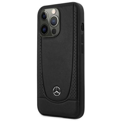 Originalus dėklas Mercedes MEHCP15LARMBK iPhone 15 Pro 6.1  Juodas hardcase Leather Urban 1