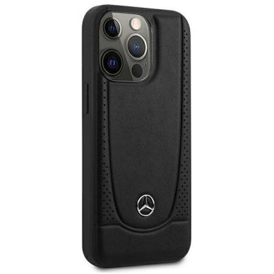 Originalus dėklas Mercedes MEHCP15LARMBK iPhone 15 Pro 6.1  Juodas hardcase Leather Urban 3