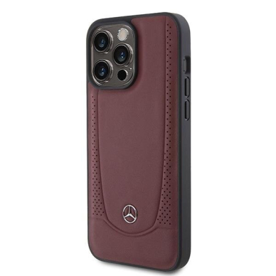 Originalus dėklas Mercedes MEHCP15LARMRE iPhone 15 Pro 6.1  red/red hardcase Leather Urban Bengale 1