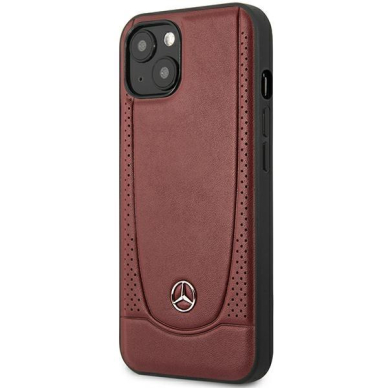 Originalus dėklas Mercedes MEHCP15SARMRE iPhone 15 6.1  red/red hardcase Leather Urban Bengale 1