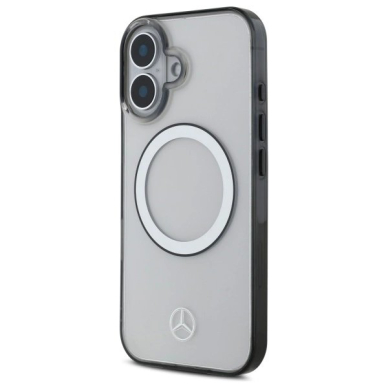 Dėklas Mercedes Printed Logo MagSafe iPhone 16  - Clear 1