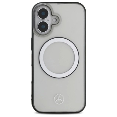 Dėklas Mercedes Printed Logo MagSafe iPhone 16  - Clear 2