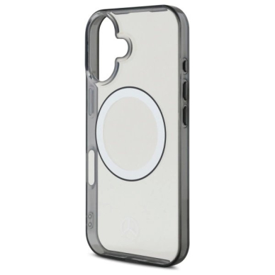 Dėklas Mercedes Printed Logo MagSafe iPhone 16  - Clear 5