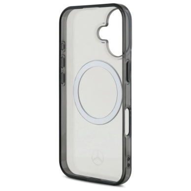 Dėklas Mercedes Printed Logo MagSafe iPhone 16  - Clear 6