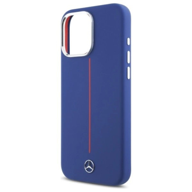 Dėklas Mercedes Silicone Red Stripe MagSafe  iPhone 16 Pro Max - Mėlynas 5